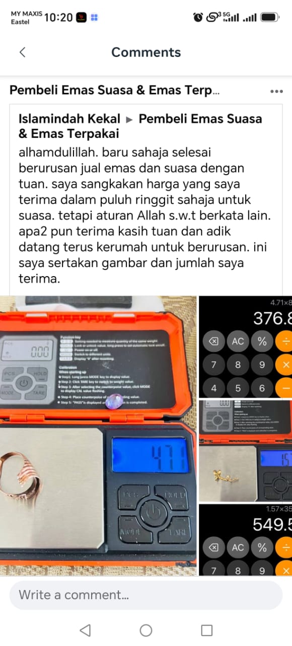 Bukti bayaran & mesej pelanggan #8